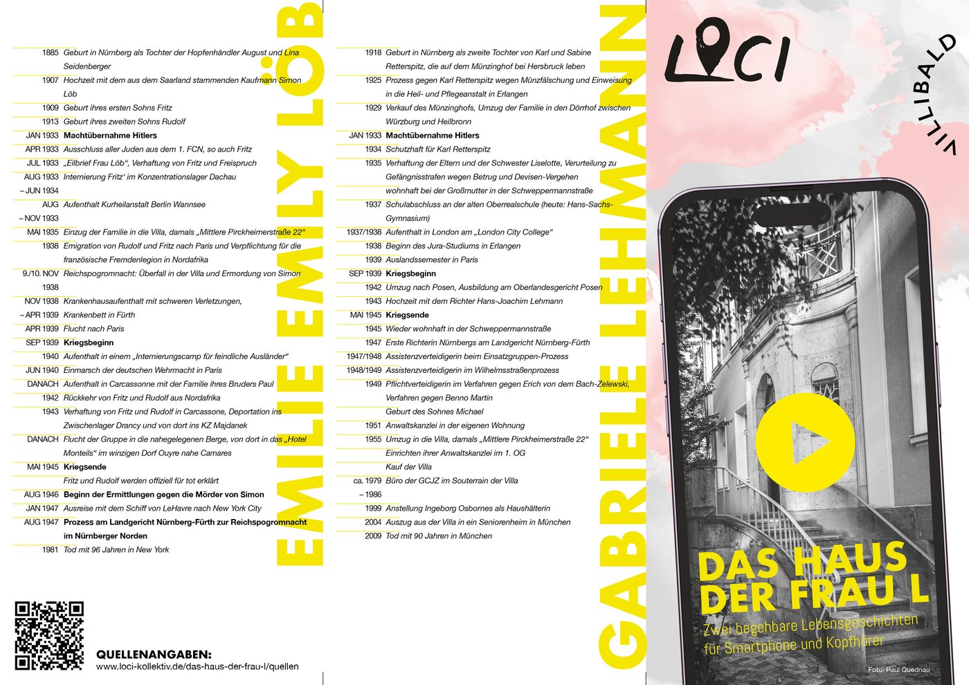 LOCI Kollektiv — Printdesign zum Theaterstück Das Haus der Frau L
