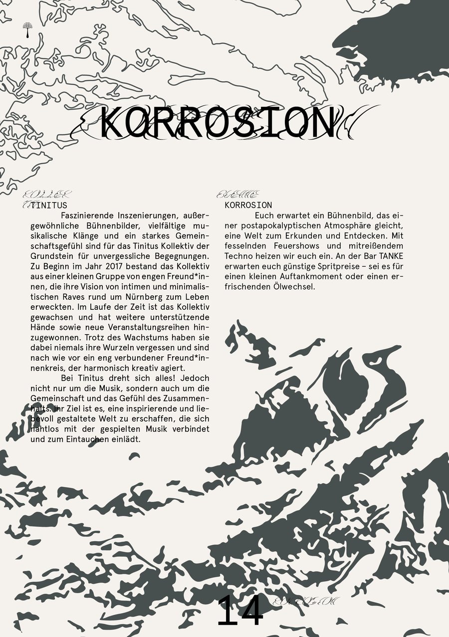 Mahagoni Festival — Programmheft, Seite Korrosion
